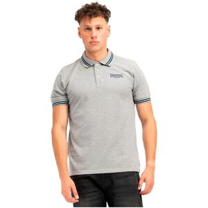 Lonsdale Markham Short Sleeve Polo Marl Grey / Navy L Men Lonsdale Markham Short Sleeve Polo Marl Grey / Navy L Men