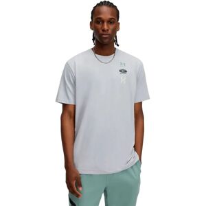 Under Armour 60/40s Evol Logo Short Sleeve T-shirt Mod Gray / Silica Green / Summit White 2XL Men Under Armour 60/40s Evol Logo Short Sleeve T-shirt Mod Gray / Silica Green / Summit White 2XL Men