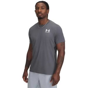 Under Armour Heatgear Fitted Short Sleeve T-shirt Castlerock / White S Men Under Armour Heatgear Fitted Short Sleeve T-shirt Castlerock / White S Men