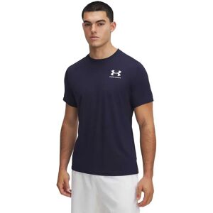Under Armour Heatgear Fitted Short Sleeve T-shirt Midnight Navy / White XS Men Under Armour Heatgear Fitted Short Sleeve T-shirt Midnight Navy / White XS Men