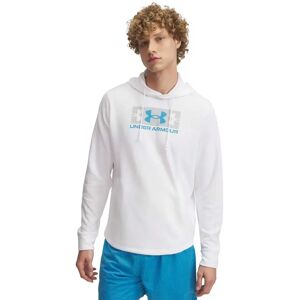 Under Armour Rival Terry Logo Hoodie White / Mod Gray / Ether Blue S Men Under Armour Rival Terry Logo Hoodie White / Mod Gray / Ether Blue S Men