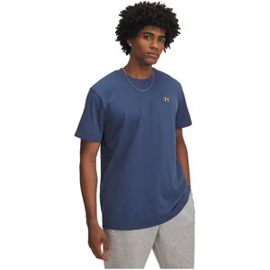 Under Armour Heavyweight Left Chest Patch Short Sleeve T-shirt Blue 2XL Men Under Armour Heavyweight Left Chest Patch Short Sleeve T-shirt Blue 2XL Men