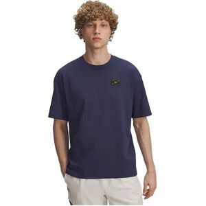 Under Armour Hwt Woven Label Short Sleeve T-shirt Blue M Men Under Armour Hwt Woven Label Short Sleeve T-shirt Blue M Men