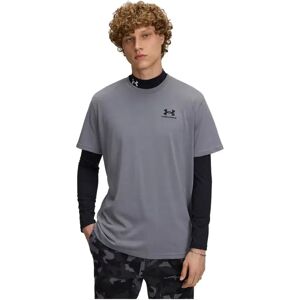 Under Armour Logo Embroidered Heavyweight Short Sleeve T-shirt Gray 3XL Men Under Armour Logo Embroidered Heavyweight Short Sleeve T-shirt Gray 3XL Men
