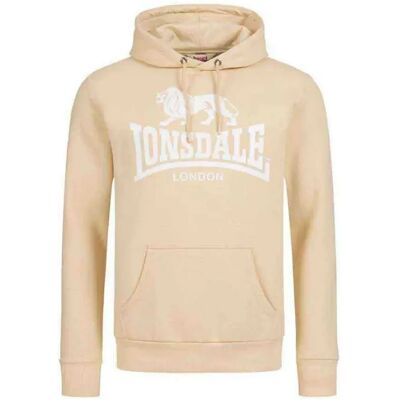 Lonsdale Sherborne Beige White Hoodie - Hooded Sweatshirt Lonsdale Sherborne Beige White Hoodie - Hooded Sweatshirt