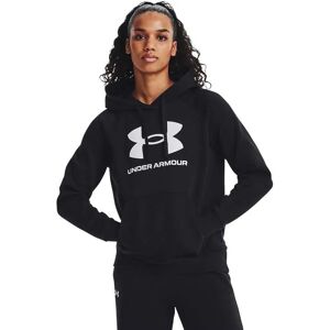 Under Armour Rival Fleece Big Logo Hoodie Black 001 / White 100 XL Women Under Armour Rival Fleece Big Logo Hoodie Black 001 / White 100 XL Women
