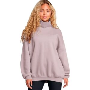 Under Armour Icon Fleece Oversized Mock Crew Sweatshirt Tetra Gray / Castlerock S Women Under Armour Icon Fleece Oversized Mock Crew Sweatshirt Tetra Gray / Castlerock S Women
