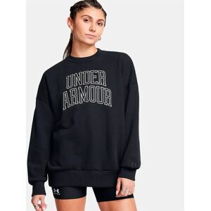 Under Armour Icon Heavyweight Terry Oversized Sweatshirt Black / Summit White L Women Under Armour Icon Heavyweight Terry Oversized Sweatshirt Black / Summit White L Women