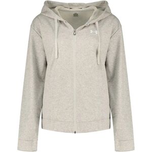 Under Armour Rival Terry Full Zip Sweatshirt Mod Gray / White M Women Under Armour Rival Terry Full Zip Sweatshirt Mod Gray / White M Women