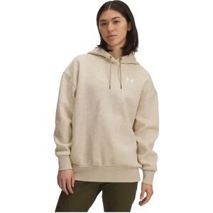 Under Armour Icon Fleece Oversize Hoodie White / Brown XS Women Under Armour Icon Fleece Oversize Hoodie White / Brown XS Women