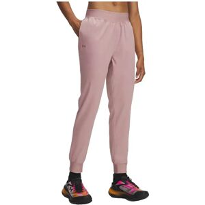 Under Armour Rival Hi Rise Woven Pants Pink / Maroon Mist S Women Under Armour Rival Hi Rise Woven Pants Pink / Maroon Mist S Women