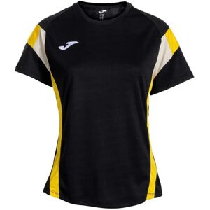 Joma Montreal Short Sleeve T-shirt Black Yellow XL Women Joma Montreal Short Sleeve T-shirt Black Yellow XL Women