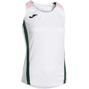 Joma Montreal Sleeveless T-shirt White Green L Women Joma Montreal Sleeveless T-shirt White Green L Women