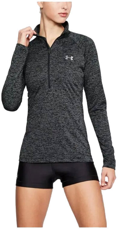 Under Armour Tech™ Twist Half Zip Long Sleeve T-shirt Black / Black S Women