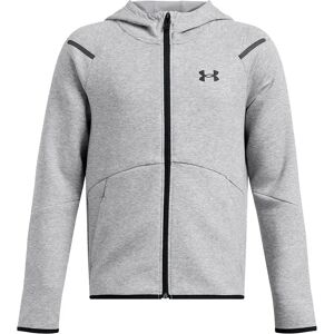 Under Armour Unstoppable Fleece Full Zip Sweatshirt Mod Gray Light Heather / Black 14-16 Years Boys Under Armour Unstoppable Fleece Full Zip Sweatshirt Mod Gray Light Heather / Black 14-16 Years Boys