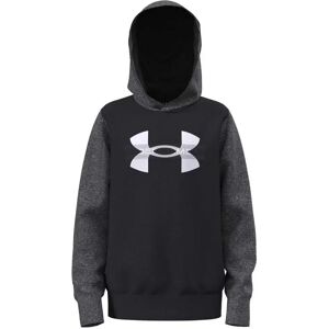 Under Armour Rival Fleece Colorblock Garphic Hoodie Black / White 14-16 Years Boys Under Armour Rival Fleece Colorblock Garphic Hoodie Black / White 14-16 Years Boys