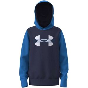 Under Armour Rival Fleece Colorblock Garphic Hoodie Blue / White 18-20 Years Boys Under Armour Rival Fleece Colorblock Garphic Hoodie Blue / White 18-20 Years Boys