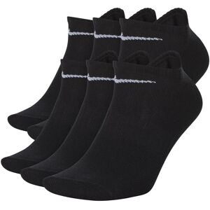 Nike Everyday Lightweight Band No Show Socks 6 Pairs Black / White UK 11-14.5 Men