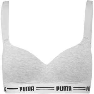 Puma Padded Hang Sports Bra Grey Melange L Women Puma Padded Hang Sports Bra Grey Melange L Women