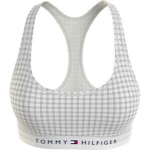 Tommy Hilfiger Original Unlined Bralette Sports Bra Ctb Grid Check Ivory XS Women Tommy Hilfiger Original Unlined Bralette Sports Bra Ctb Grid Check Ivory XS Women