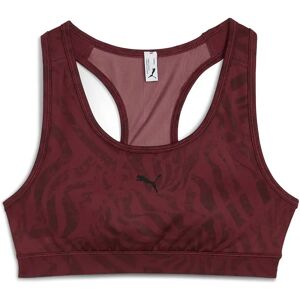 Puma 4keeps Padded Ribbon Stripe Print Sports Bra Ruby Shimmer / AW / 053341 / 0001 L Women Puma 4keeps Padded Ribbon Stripe Print Sports Bra Ruby Shimmer / AW / 053341 / 0001 L Women