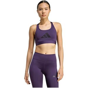 Adidas Powerreact Graphic Medium Impact Sports Bra Aurora Plum XS Women Adidas Powerreact Graphic Medium Impact Sports Bra Aurora Plum XS Women
