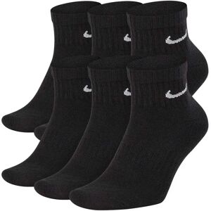 Nike Everyday Cushioned Short Socks 6 Pairs Black / White UK 8-11 Men Nike Everyday Cushioned Short Socks 6 Pairs Black / White UK 8-11 Men