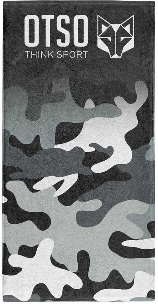Otso Microfiber Towel Camo Grey One Size unisex