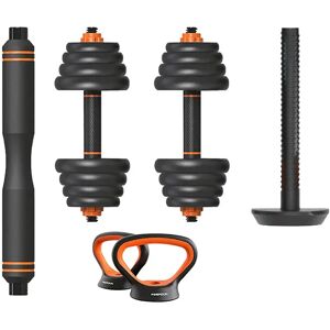 Xiaomi Dumbbell+barbell+kettlebell Kit 30kg Black / Orange One Size unisex Xiaomi Dumbbell+barbell+kettlebell Kit 30kg Black / Orange One Size unisex