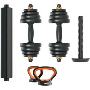 Fed Dumbbell Kit V2+bar+kettlebell 30kg Black / Orange 30 kg unisex Fed Dumbbell Kit V2+bar+kettlebell 30kg Black / Orange 30 kg unisex