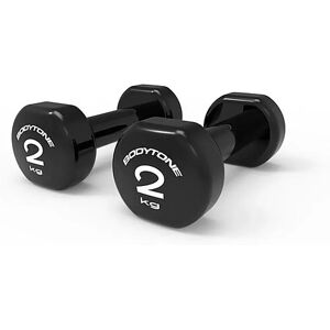 Bodytone V2 2kg Pvc Coated Dumbbell 2 Units Black 2 kg unisex Bodytone V2 2kg Pvc Coated Dumbbell 2 Units Black 2 kg unisex