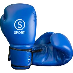 Sporti France 8oz Leather Artificial Boxing Gloves Blue One Size unisex Sporti France 8oz Leather Artificial Boxing Gloves Blue One Size unisex