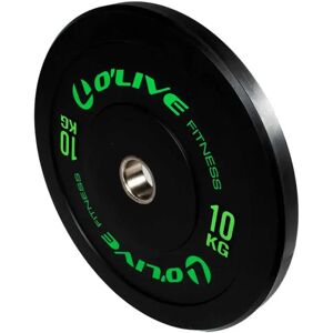 Olive Rubber Coated 10 Kg Olympic Bumper Plate Black 10 kg unisex Olive Rubber Coated 10 Kg Olympic Bumper Plate Black 10 kg unisex