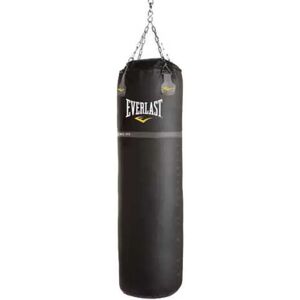 Everlast Super Leather Heavy 57kg Filled Punching Bag Black 122 x 46 cm unisex Everlast Super Leather Heavy 57kg Filled Punching Bag Black 122 x 46 cm unisex