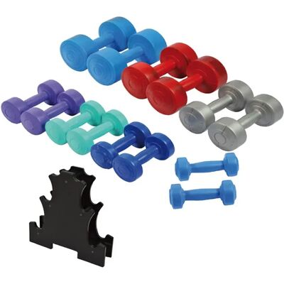Sporti France Dumbbell Set - Multi-colored - Home Workout Equipment Sporti France Dumbbell Set - Multi-colored - Home Workout Equipment