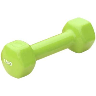 Sporti France Vinyl Dumbbells - 1.5 Kg - Dumbbells Sporti France Vinyl Dumbbells - 1.5 Kg - Dumbbells