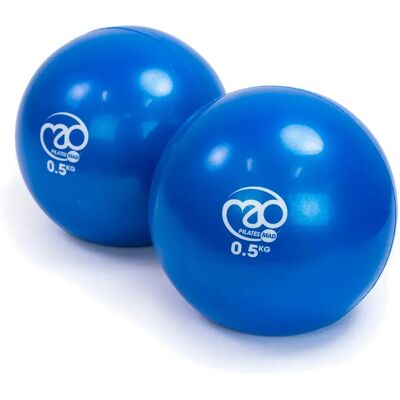 Fitness Mad Blue 1kg Pilates Weights - Soft, Safe & Versatile Fitness Mad Blue 1kg Pilates Weights - Soft, Safe & Versatile