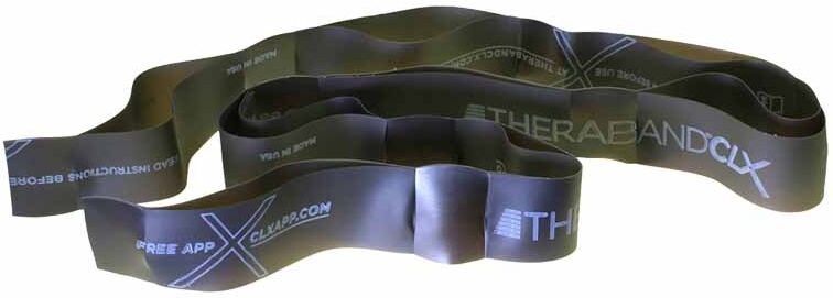 Theraband Clx 11 Loops Strong Special Resistance Band Black 3.3 kg unisex