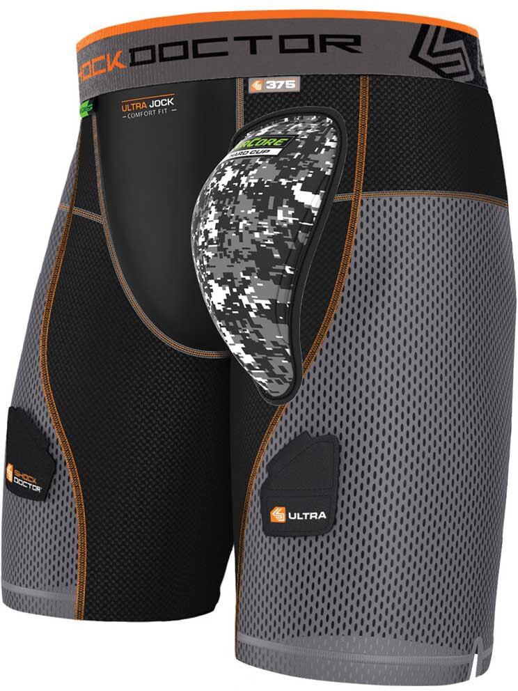 Shock Doctor Aircore Ultra Powerstride Hockey Groin Guard Black / Grey S unisex