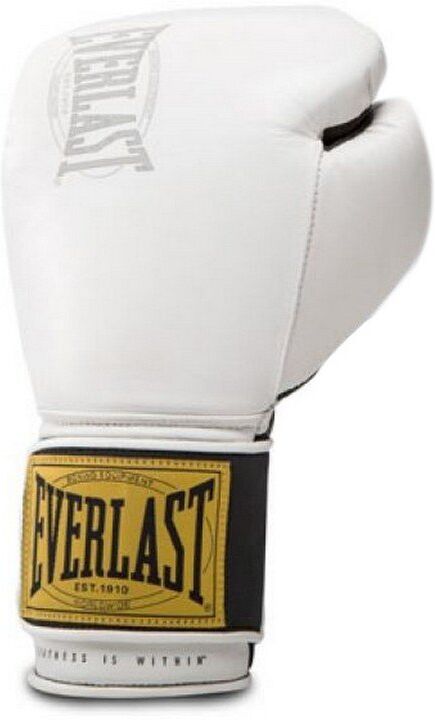 Everlast 1910 Classic Training Gloves White 16 oz unisex