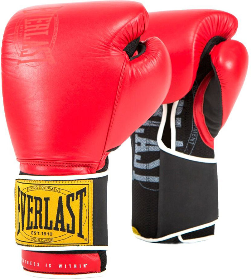 Everlast 1910 Classic Artificial Leather Boxing Gloves Red 16 oz unisex
