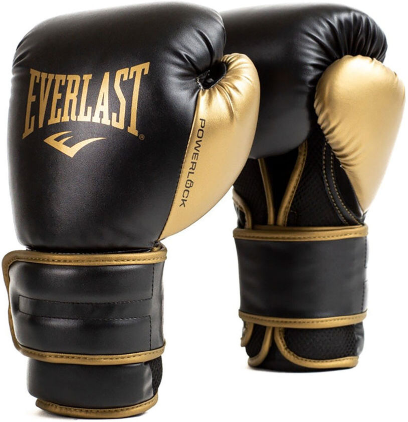 Everlast Powerlock 2r Training Gloves Black / Gold 16 oz Men,Women