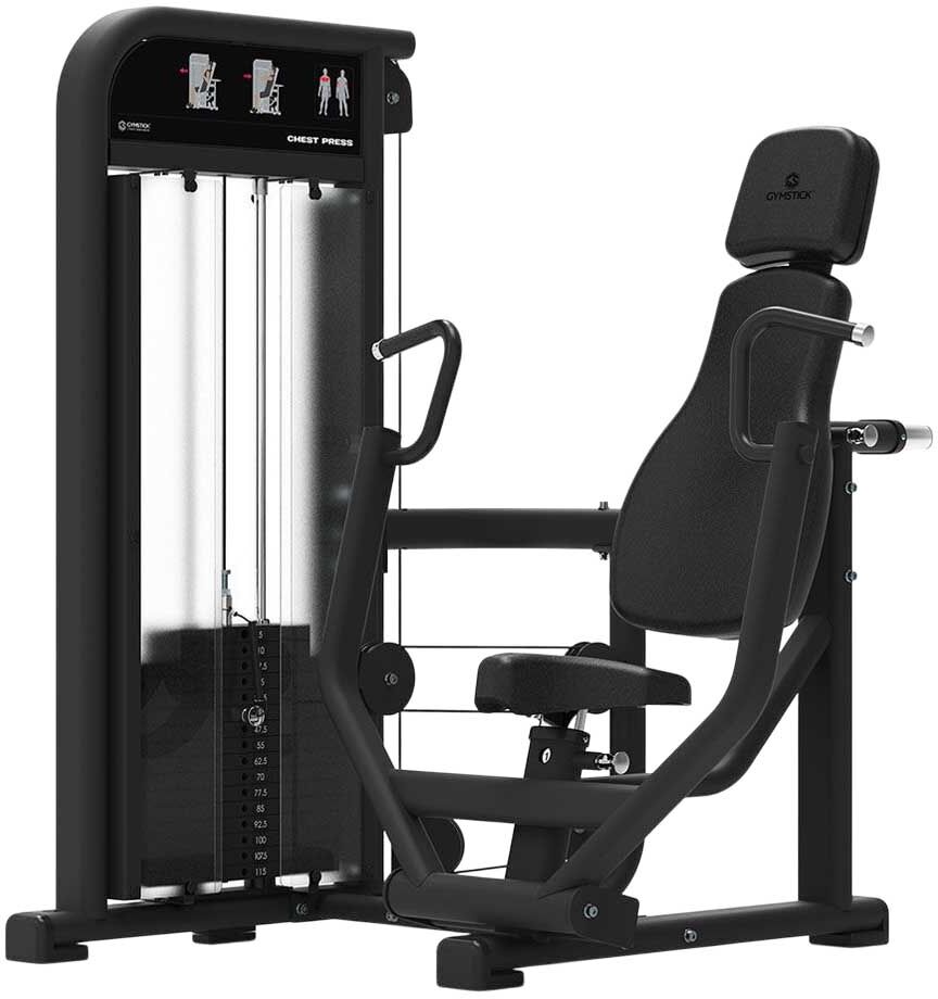 Gymstick Chest Press Chest Press Machine Black One Size unisex