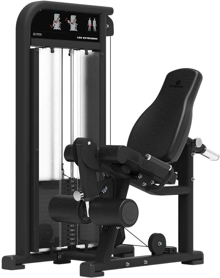 Gymstick Seated Leg Curl & Extension Machine Black One Size unisex