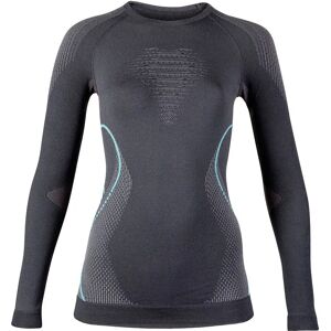 Uyn Evolutyon Long Sleeve Base Layer Charcoal / Anthracite / Aqua S-M Women Uyn Evolutyon Long Sleeve Base Layer Charcoal / Anthracite / Aqua S-M Women