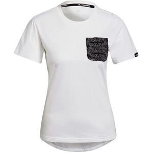 Adidas Tx Pocket Short Sleeve T-shirt White / Black M Women Adidas Tx Pocket Short Sleeve T-shirt White / Black M Women