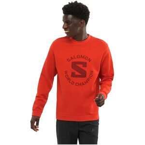 Salomon Outlife Sweatshirt Aura Orange S Men,Women Salomon Outlife Sweatshirt Aura Orange S Men,Women