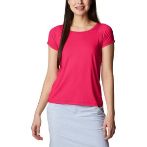 Columbia Peak To Point Ii Short Sleeve T-shirt Red Hibiscus Heather M Women Columbia Peak To Point Ii Short Sleeve T-shirt Red Hibiscus Heather M Women