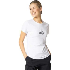 Odlo Crew Kumano Trees Short Sleeve T-shirt White M Women Odlo Crew Kumano Trees Short Sleeve T-shirt White M Women