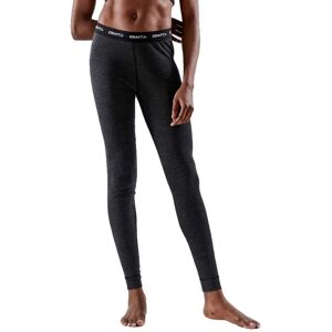 Craft Core Wool Merino Base Layer Pants Black Melange S Women Craft Core Wool Merino Base Layer Pants Black Melange S Women